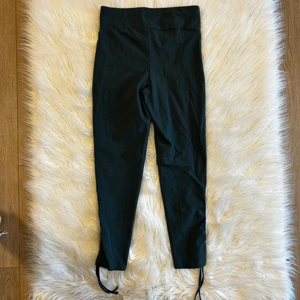 ADORE ME Dark Green‎ Drawstring Leggings Athleisure Pants Womens Size S